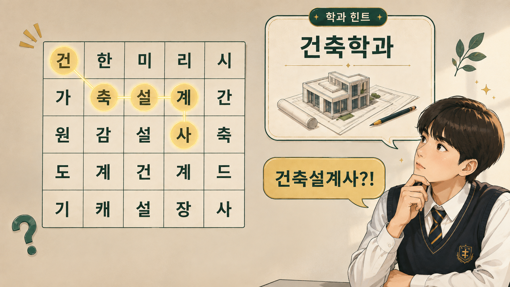 RIASEC 학과 퀴즈 썸네일